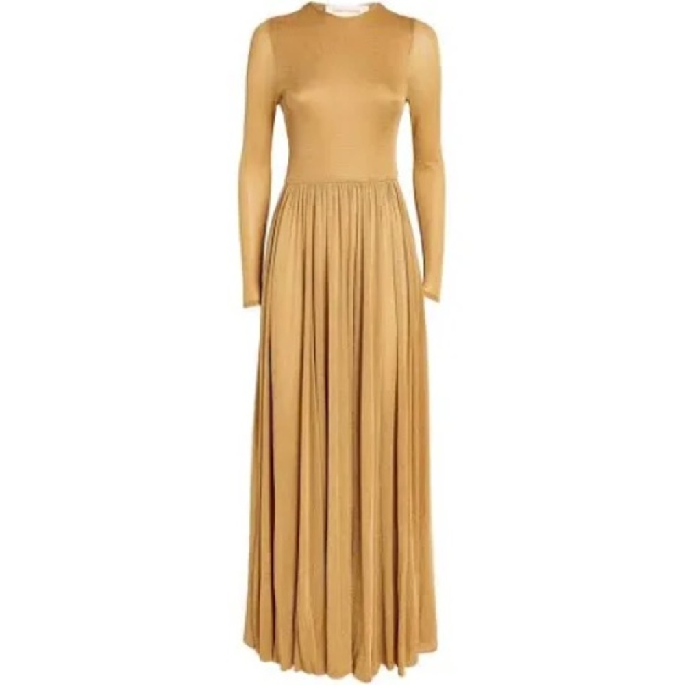 Zimmermann Gold Long Sleeve Dress - Picture 2 of 9